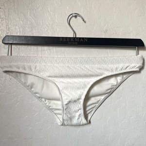 NWOT SOLID & STRIPED MEDIUM WHITE BIKINI BOTTOM